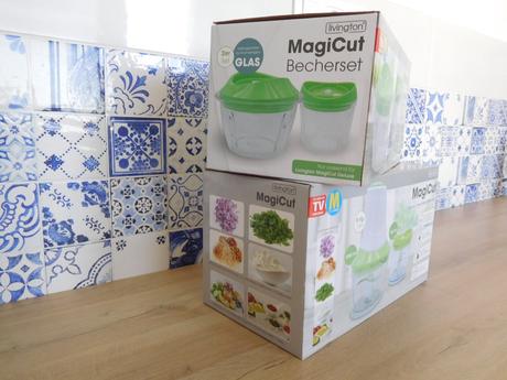 Livington magicut +2x zberná nádoba sklo-nový, 