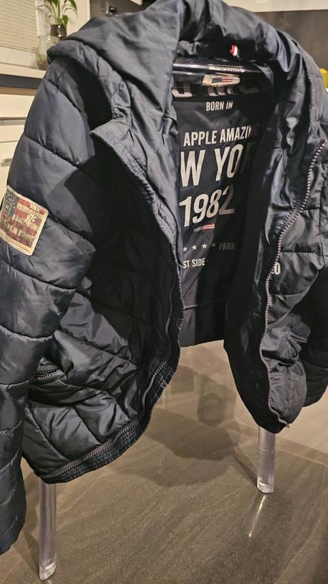 Zimná prešívaná bunda, vetrovka, s