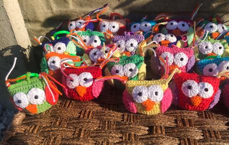 Háčkované handmade sovičky, 