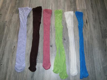 6x farebné silonky, 104