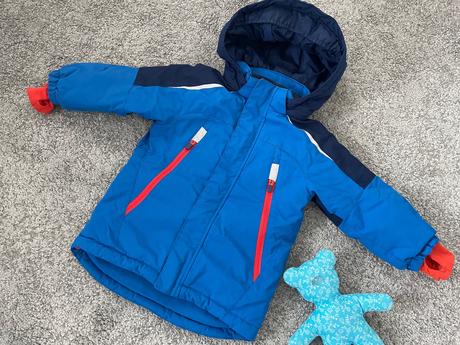 H&m bunda lyžiarska s kapucňou reflex.prvky 92, h&m,92