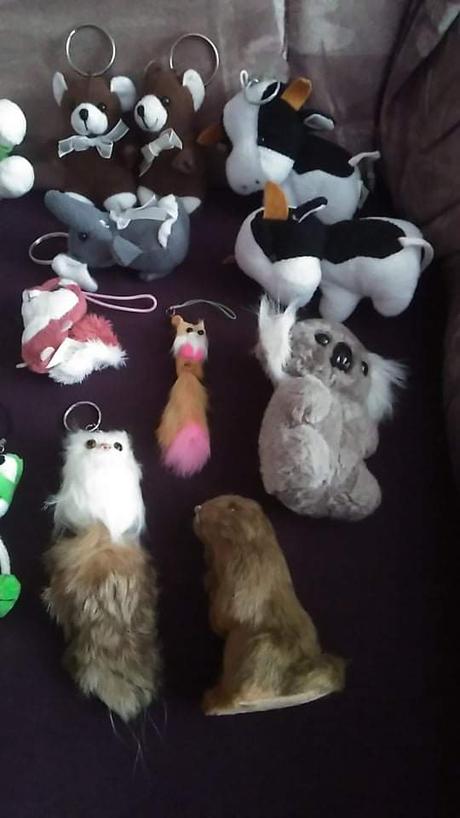 Malé plyšáky, kľúčenky, 