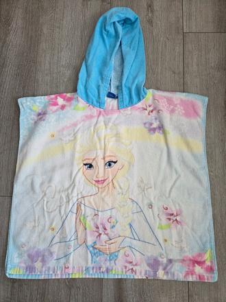 Pončo osuška na pláž detská elza/frozen, 
