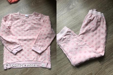 Ruzova teplakova suprava s gulickami h&m 92, h&m,92