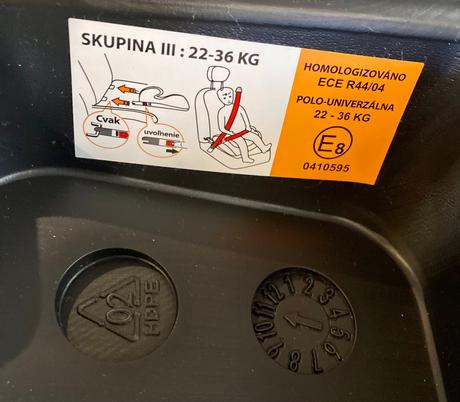 Podsedák s isofixom, 