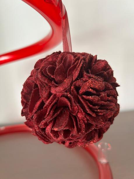 Vianočné gule ruže 2ks, 