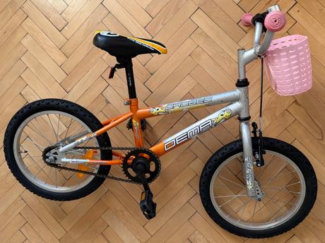 Dievčenský detský bicykel dema drobec 16"za 30, dema,16