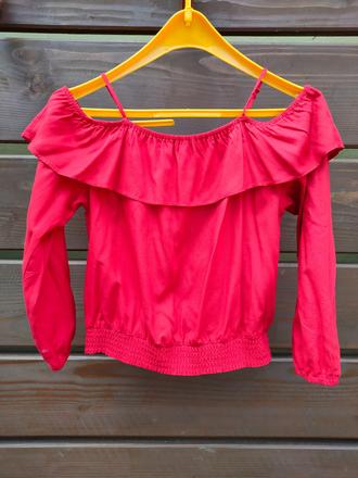 Blúzka s volánikom, h&m,146