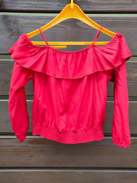 Blúzka s volánikom, h&m,146