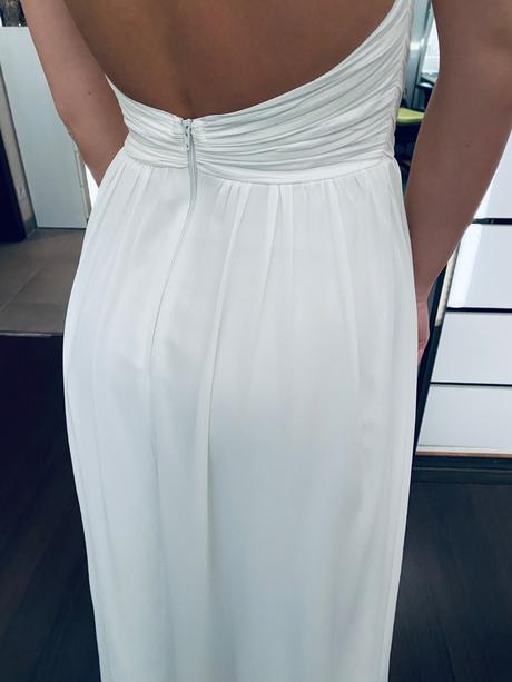 Akcia dlhé biele šaty, s