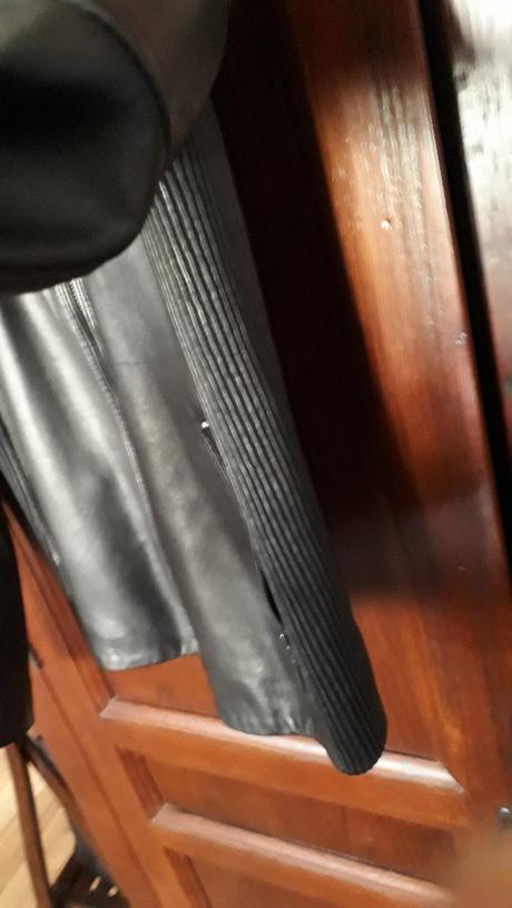 Čierna kožená bunda kara - l, l