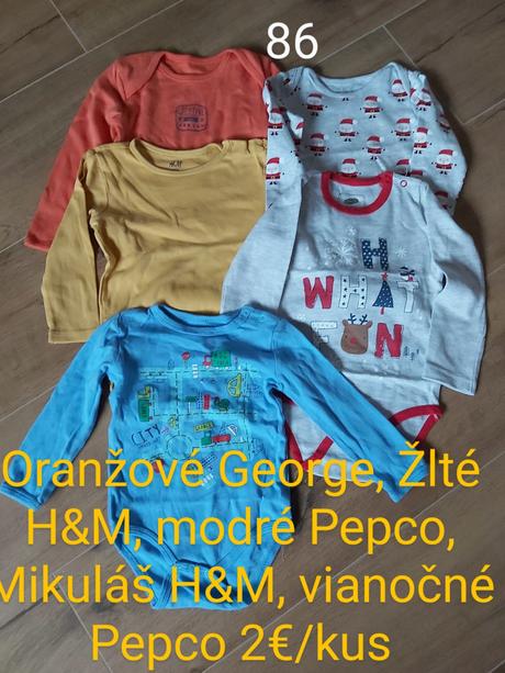 Body dlhý rukáv od 50 po 98, 50