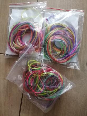 Bužírky rôzne farebné 2 x 25 ks + ďalšie,