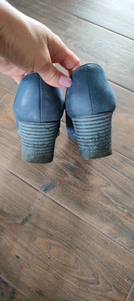 Kožené topánky na platforme, 36