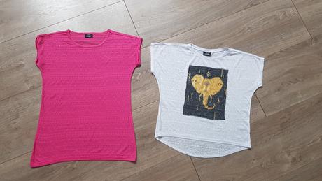 2 priesvitné tričká spolu za 5 eur, takko,158