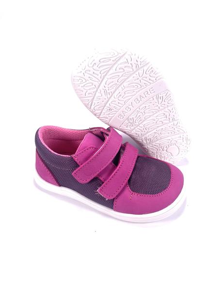 Baby bare shoes - febo sneakers fuchsia/purple, baby bare shoes,24 - 35