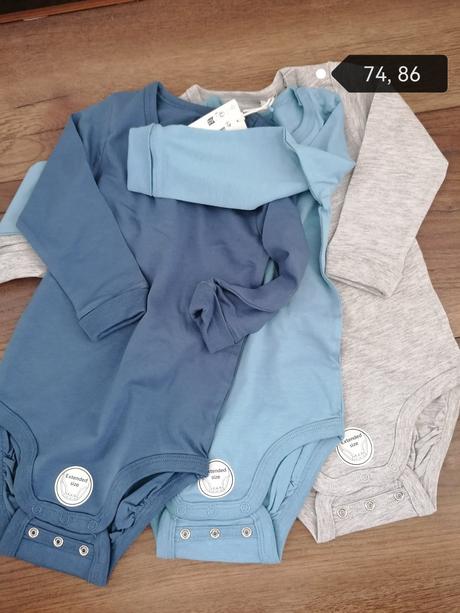 Jednofarbne rastuce body 74, 80. 86, lindex,74 / 80 / 86