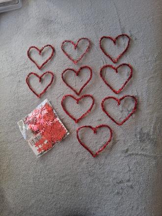 Snehová vločka 200 kusov srdce ozdoba vianoce, 