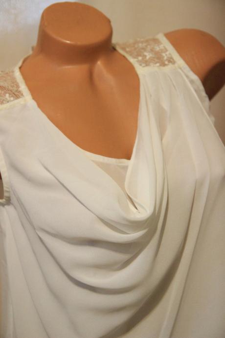 Elegantný biely top, promod, s/m, promod,s