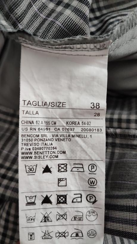 Nohavice, benetton,38