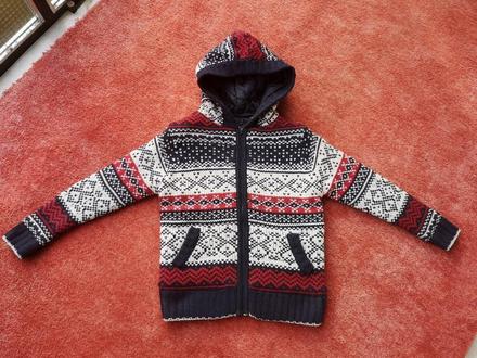 Brave soul london zateplený sveter veľkosť 7-8rok, 122 / 128