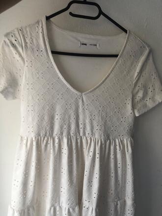 Biele madeira romantické šaty, sinsay,xs