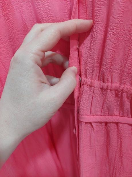 Krásne korálové šaty m&s vhodné na dojčenie, marks & spencer,5xl