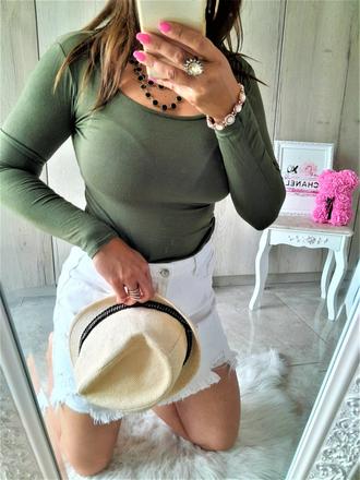 Olivovozelené body-m, m