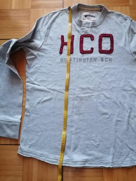 Pánska šedá mikina hollister, hollister,l