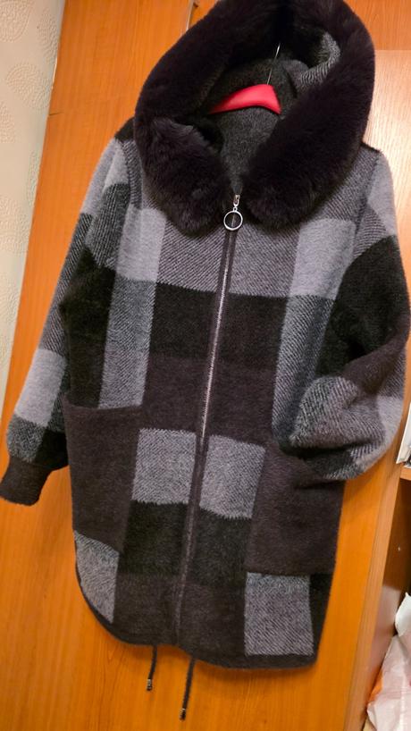 Alpaka xl s kozušinkou baklažanova, reserved,xl