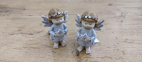 Anjel s flitrom - 55x90 mm, 