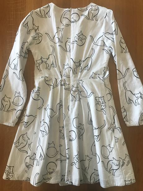 Jacadi biele šaty s mačičkami, jacadi,152