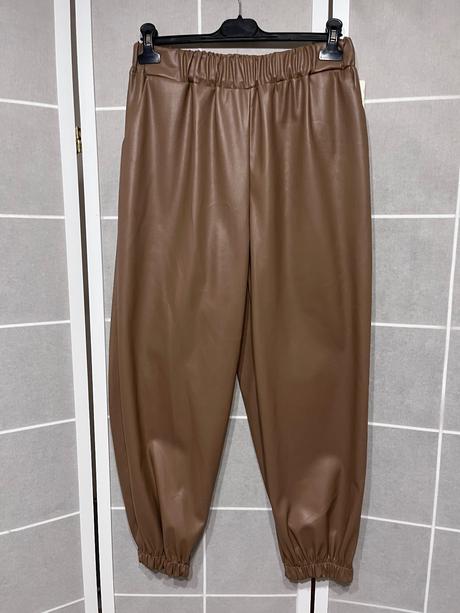 Dámske koženkové nohavice, l / m