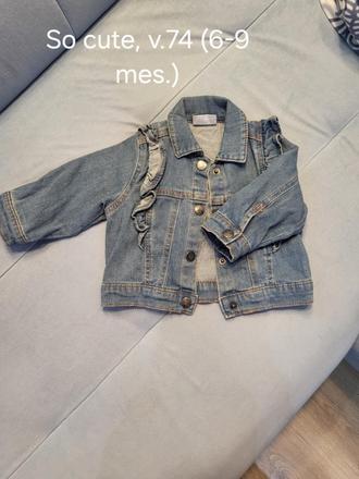 Riflová bunda so cute, v.74, pepco,74