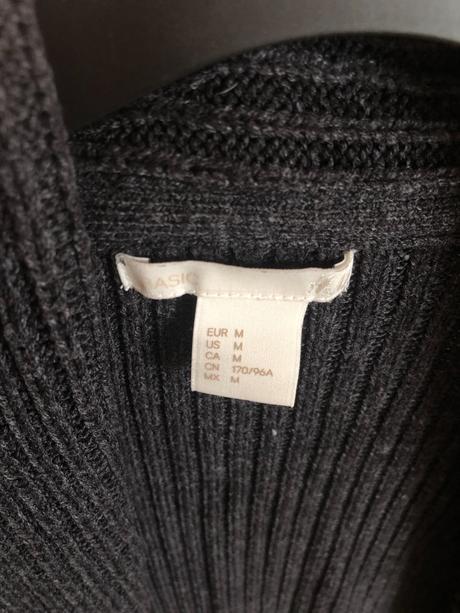 Tmavo-šedý sveter, h&m,m