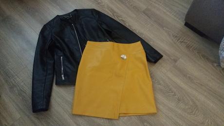 Koženková sukňa, s