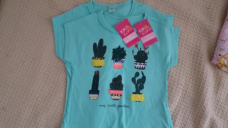 2x tričko s kaktusmi 110 a 122, kik,110