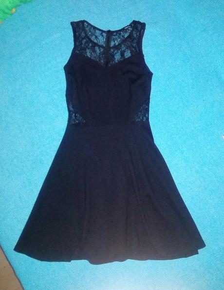 Čierne šaty s čipkou, tally weijl,s