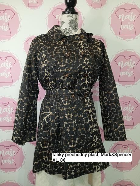 Ľahký prechodný plášť, marks & spencer,xl
