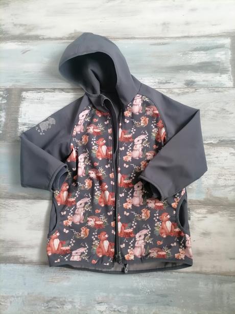 Zateplena softselova bunda unuo c. 122/128, unuo,128