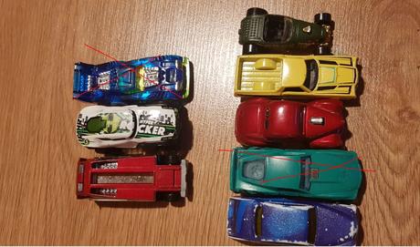 6x hot wheels auticka,