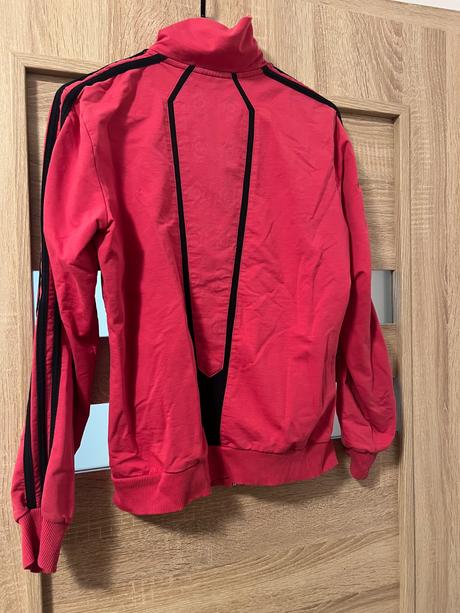 Krasna ruzova mikina adidas, adidas,l