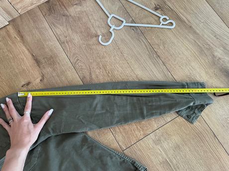 Khaki roztrhaná košeľa pánska, zara,m