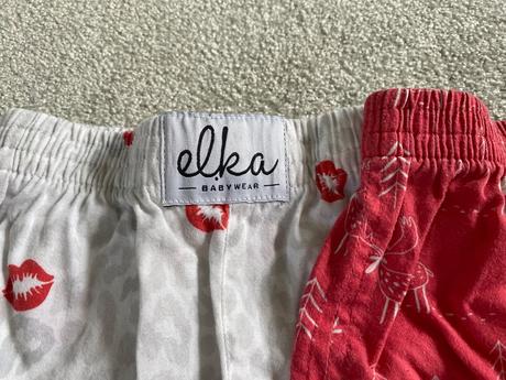 Destske pyžamo kr. nohavice elka, 98