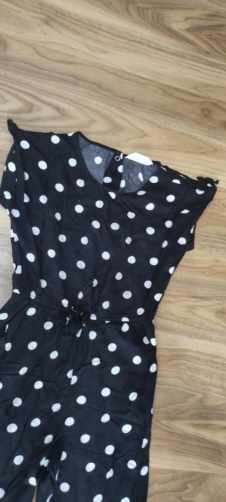 Bodkovany overal, h&m,140