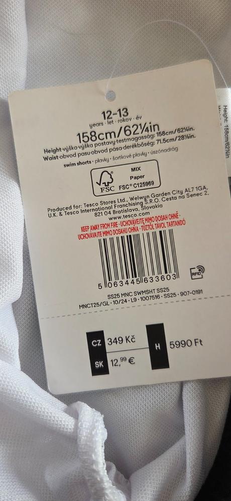 Plavky, tesco,158