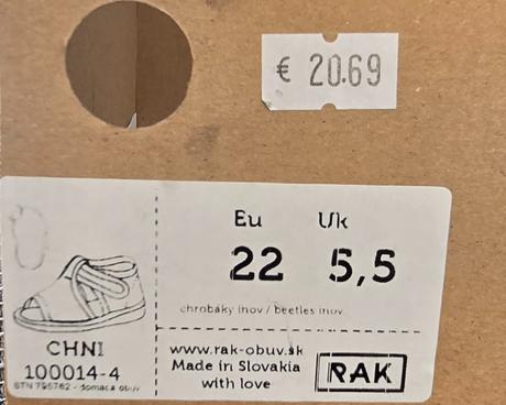 Papuče chrobák, rak,22