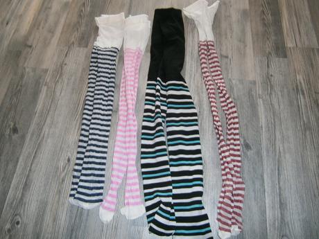 5 x pruhované silonky, 110