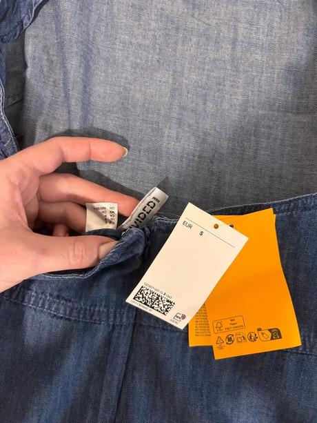 Denim top, h&m,s