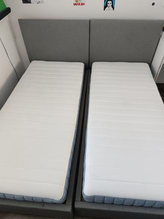 2x čalúnená posteľ 90x200 +ikea matrac+rošt, šírka (cm): 90,dĺžka (cm): 200